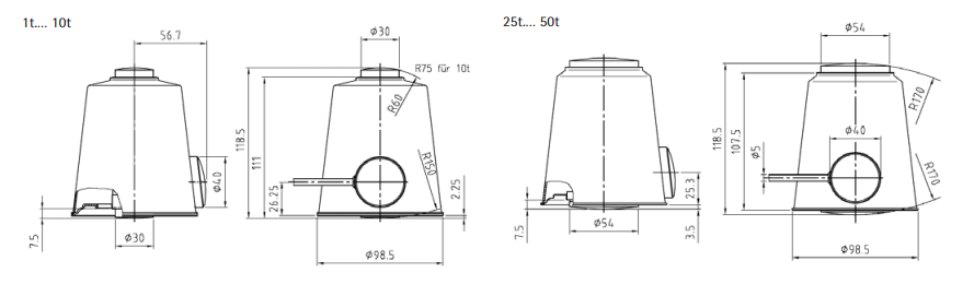 PR6202稱重傳感器產(chǎn)品尺寸圖